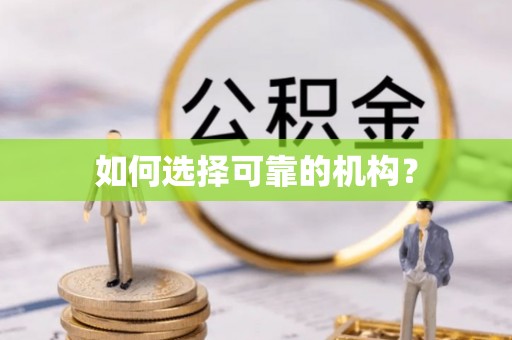 钦南如何选择可靠的机构？