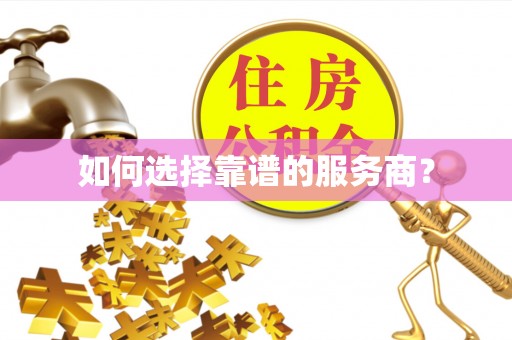 钦南如何选择靠谱的服务商？